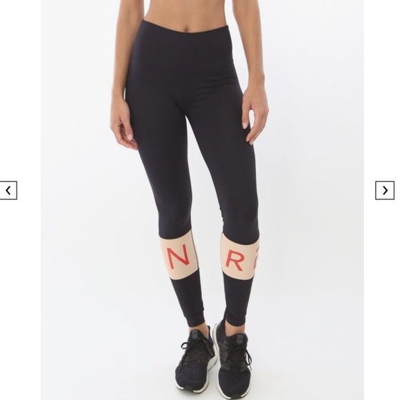 🆕 REN Active Black Nude Red High Waist Leggings - Picture 5 of 10